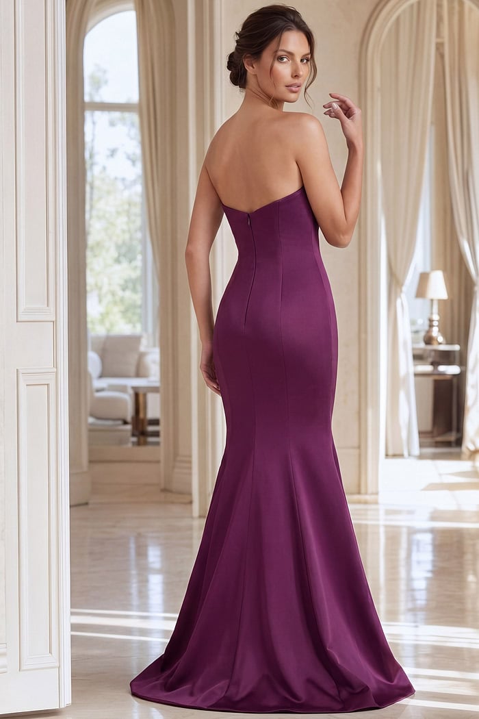 mermaid purple dress 47155