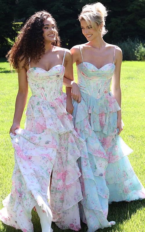 print strapless blue and white summer dress 47282