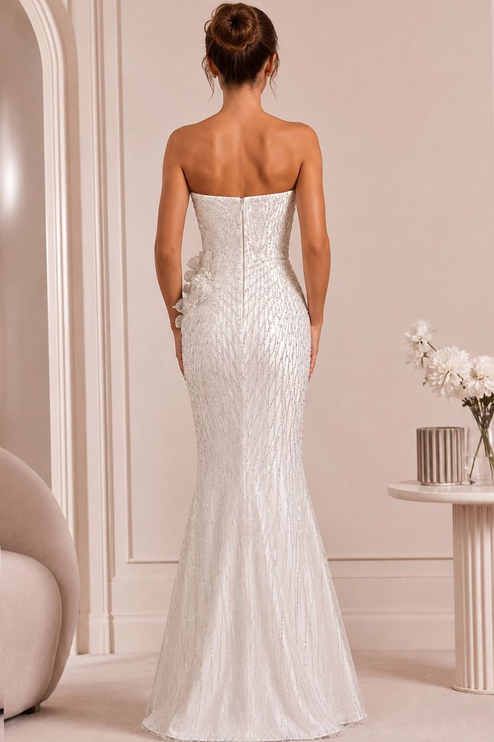 Jovani style 47380 in white