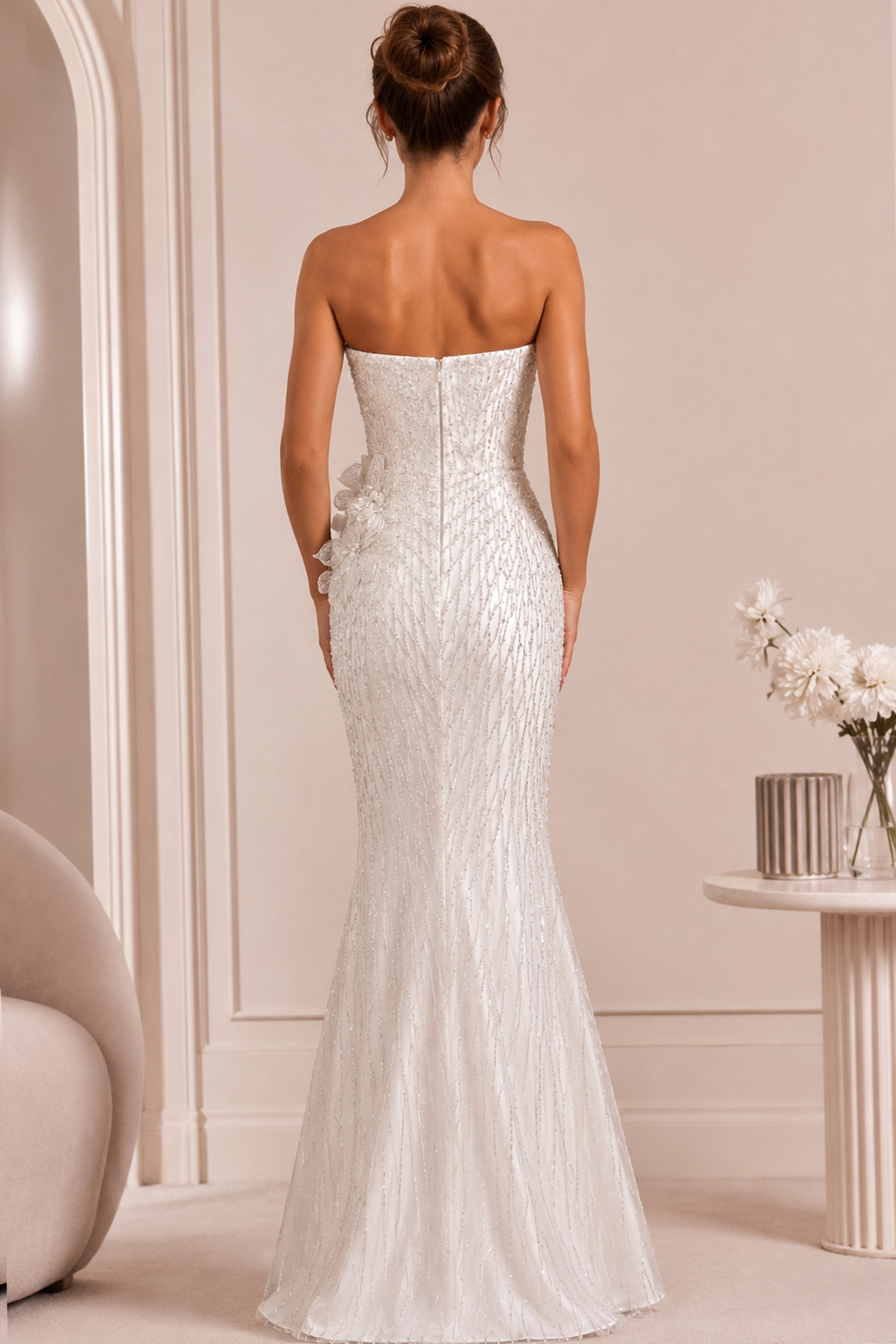 Jovani style 47380 in white