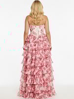 back of floral prom dress 47404