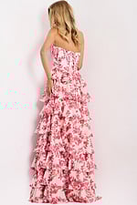 strapless layered dress 47404