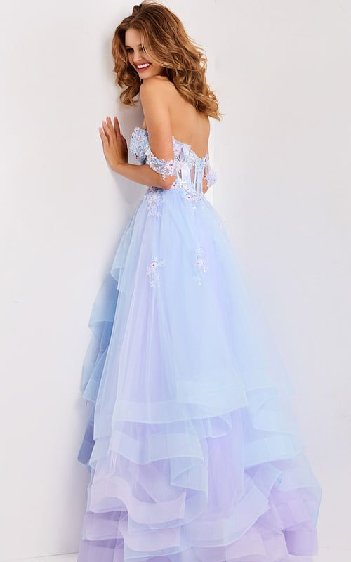 back of sheer puffy dress 47427