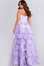 purple layered dress 47440