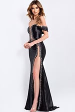 off the shoulder beaded dress 47607