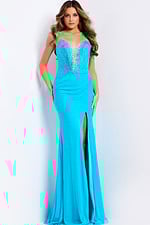 sequin blue dress 47610