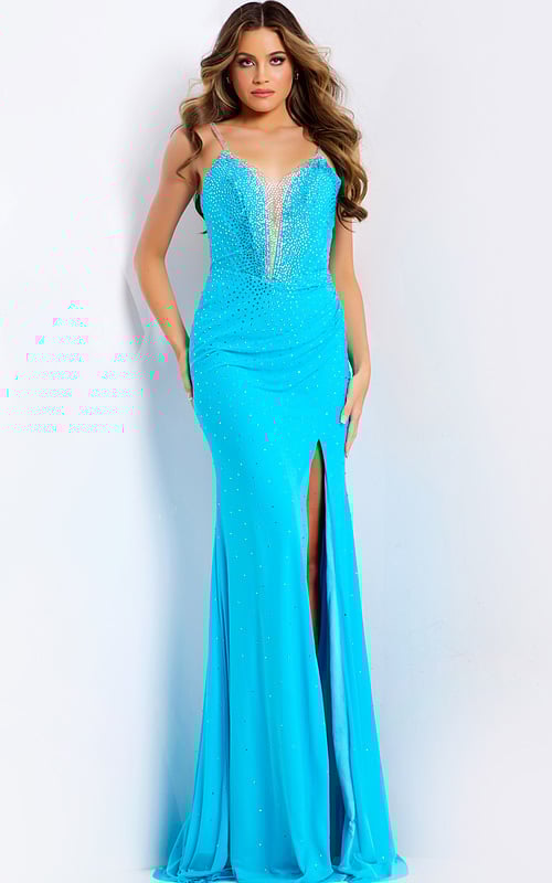 sequin blue dress 47610