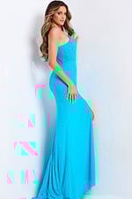 side of fitted high slit dress 47610