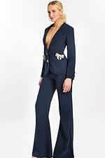 two piece pantsuit with embellished buttons 47615