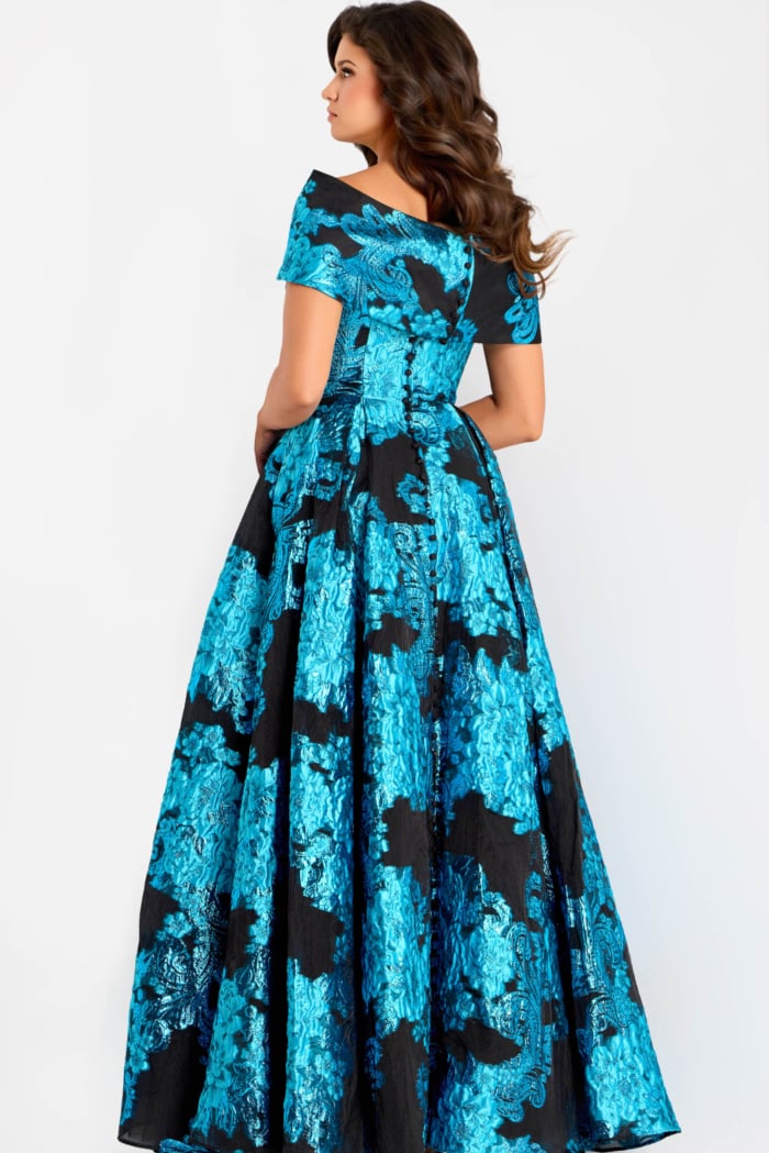 off the shoulder mother of the bride dress 47630