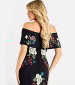 floral black multi dress 47636