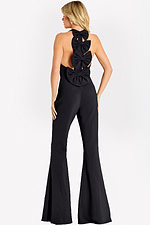 black jumpsuit with bow details 47640