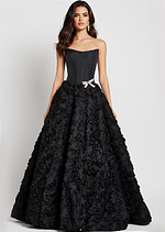 black strapless ball gown 47695