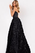black strapless ball gown 47695