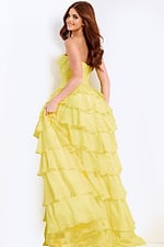 strapless layered skirt dress 47743