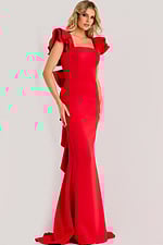 mermaid red dress 47844