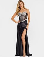 black and white corset bodice dress 47849