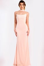blush strapless dress 47874