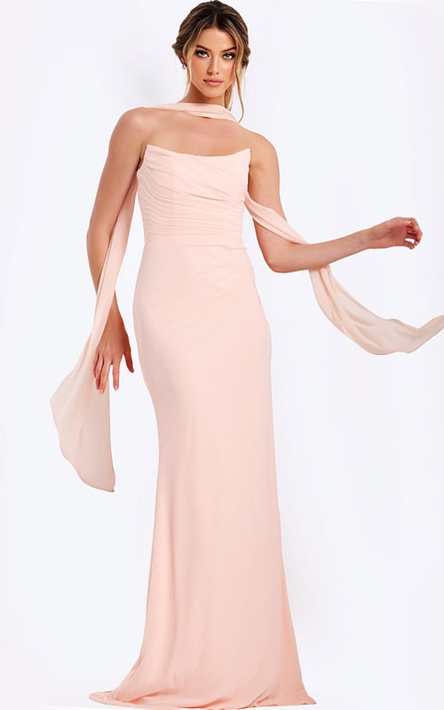 fitted bodice blush dress 47874
