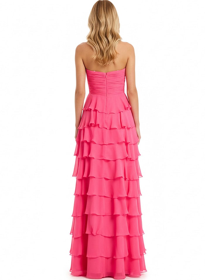 back of layered dress