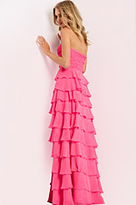 strapless high slit dress 47898