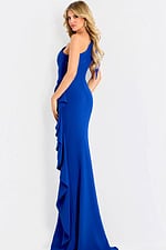 royal blue one shoulder dress 48002