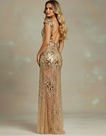 backless sheer dress 48051