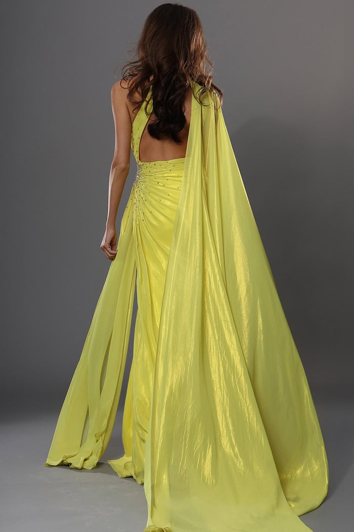 Asymmetric Choker Cutout Dress 48058 | Jovani
