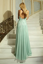 flowy green dress 48061