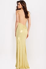 Sleek Backless Prom Gown
