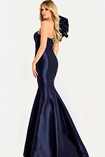 navy strapless mermaid dress 48077