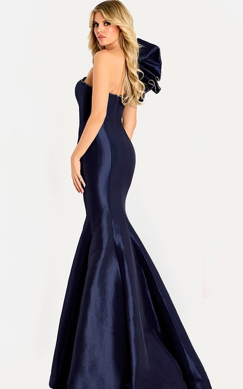navy strapless mermaid dress 48077