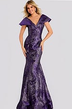 floral purple evening dress 48110