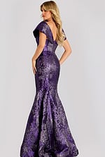 purple floral mermaid dress 48110