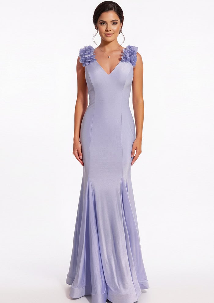 ruffled mermaid dress 48120