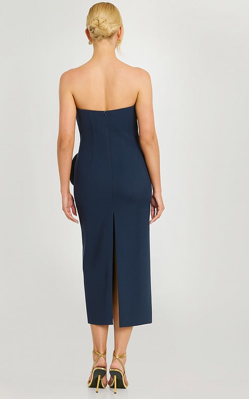 navy fitted dress 48208