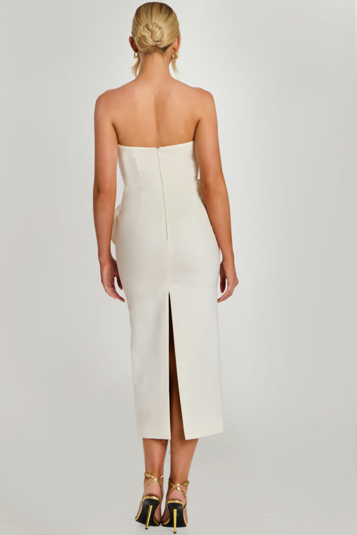 back of midi white dress 48208