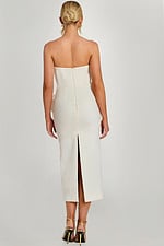 back of midi white dress 48208