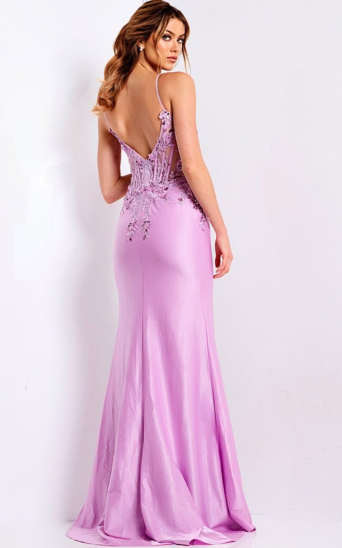 backless satin dress 48315