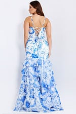 plus size dress with lace up back 48331