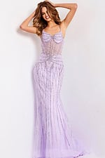 beaded lilac dess 48375