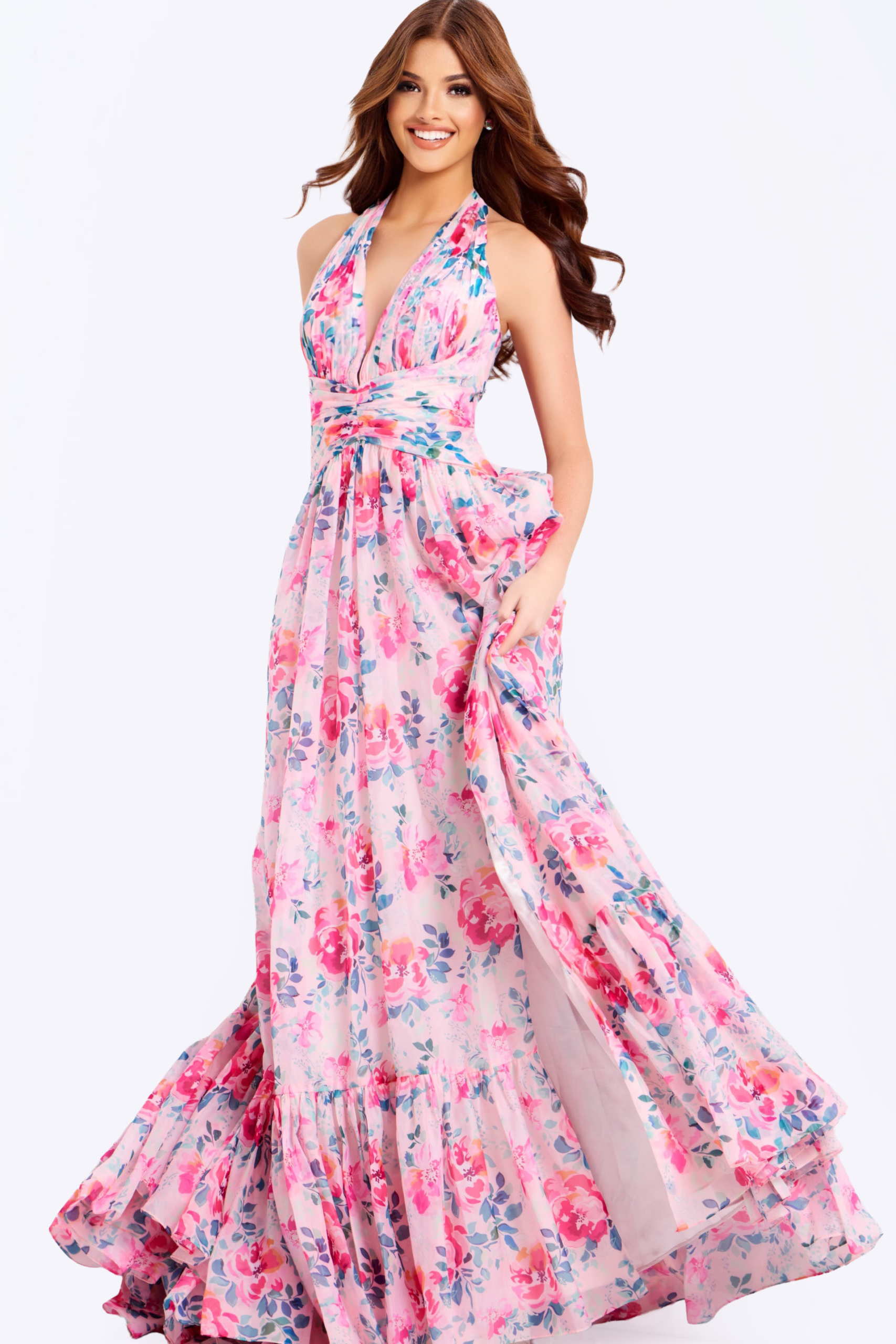 sachin and babi light blue dress Chiffon Prom Dresses  Camille La Vie