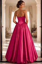 back of corset bodice pink dress 48482