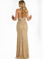 backless embellished dress 48531