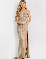 Sparkling Beaded Cutout Gown 48548 - Image 11