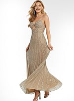 Sparkling Beaded Cutout Gown 48548 - Image 8