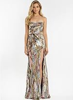 multi color silver dress 48550