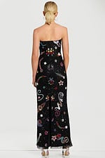 beaded multi color strapless contemporary dress 48571