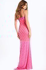back of strapless beaded dress 48620