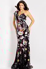 floral evening dress 48638